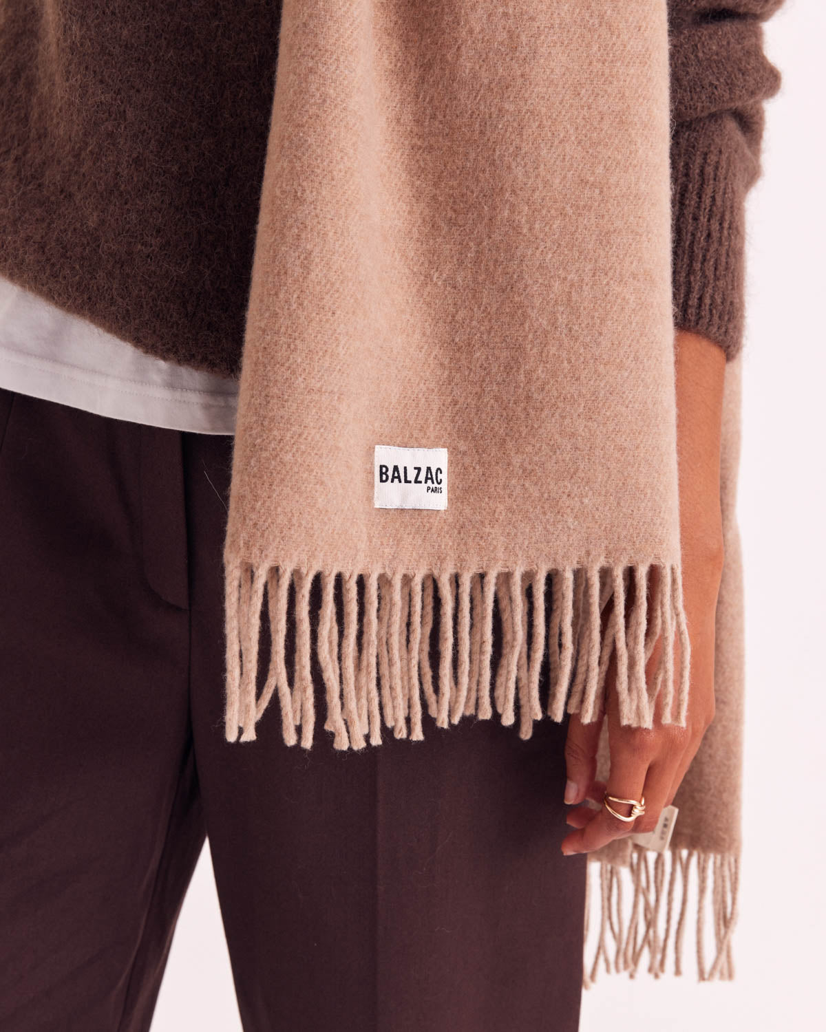 Écharpe Public beige