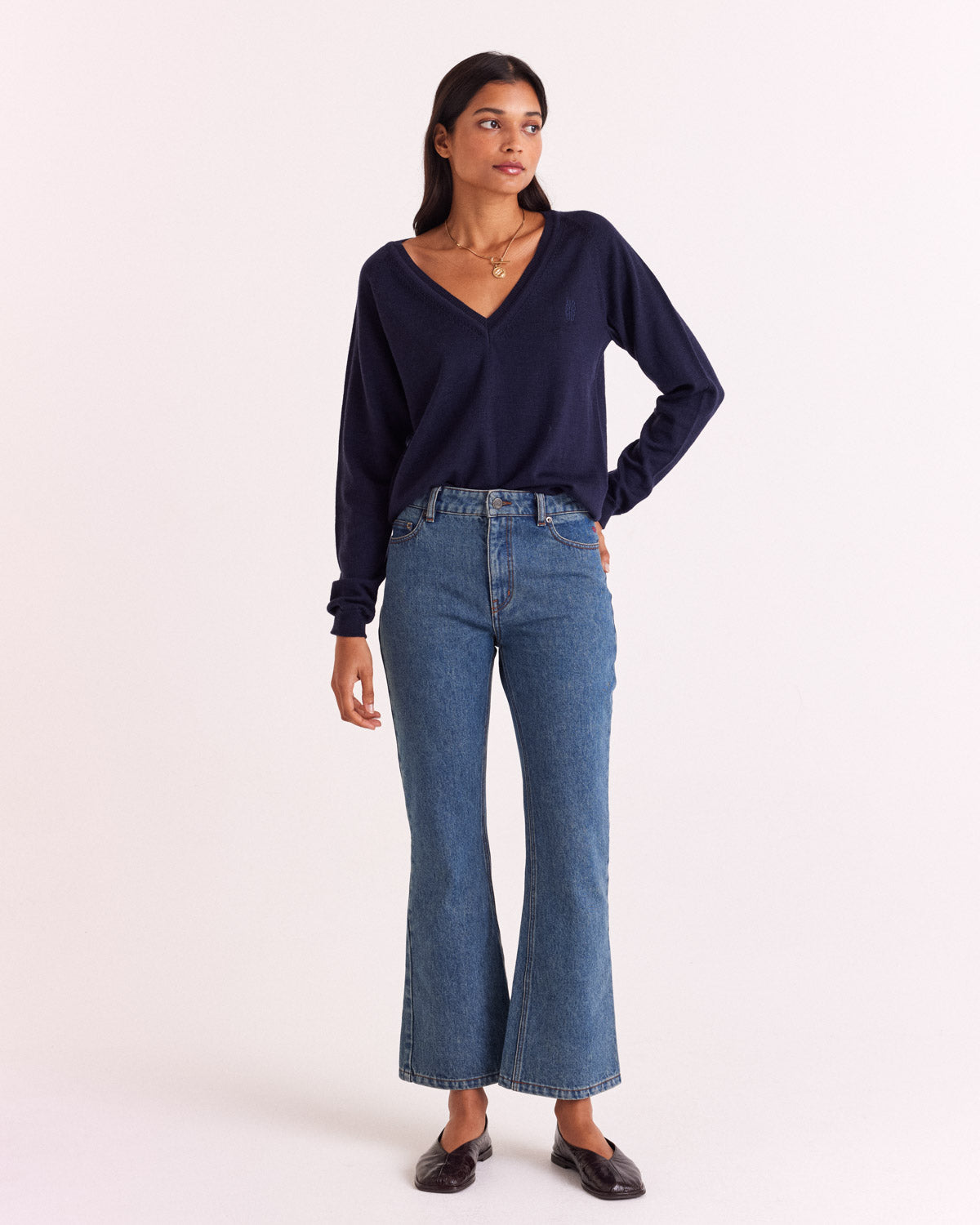 Pull Victoria bleu marine