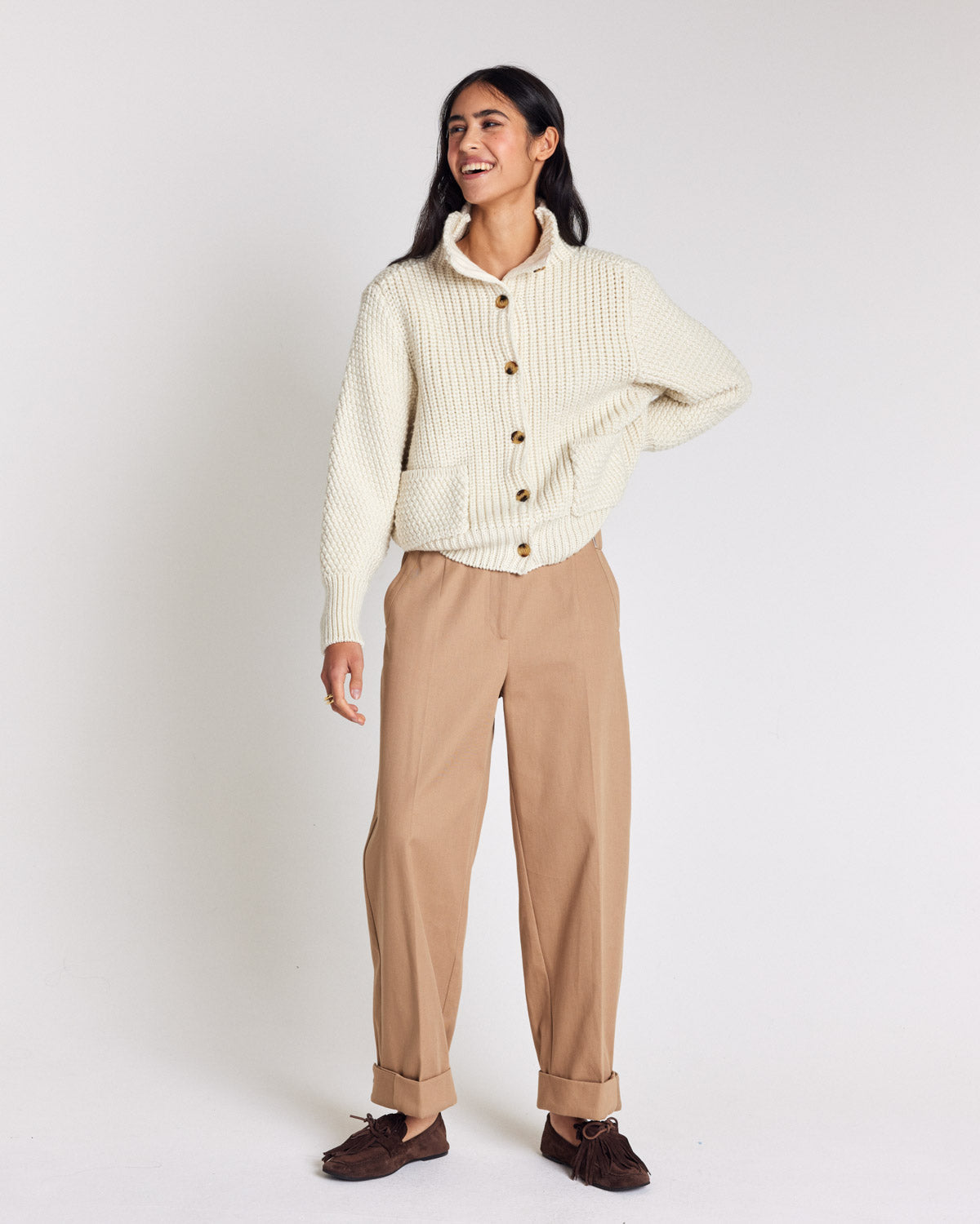 Cardigan Marcel écru