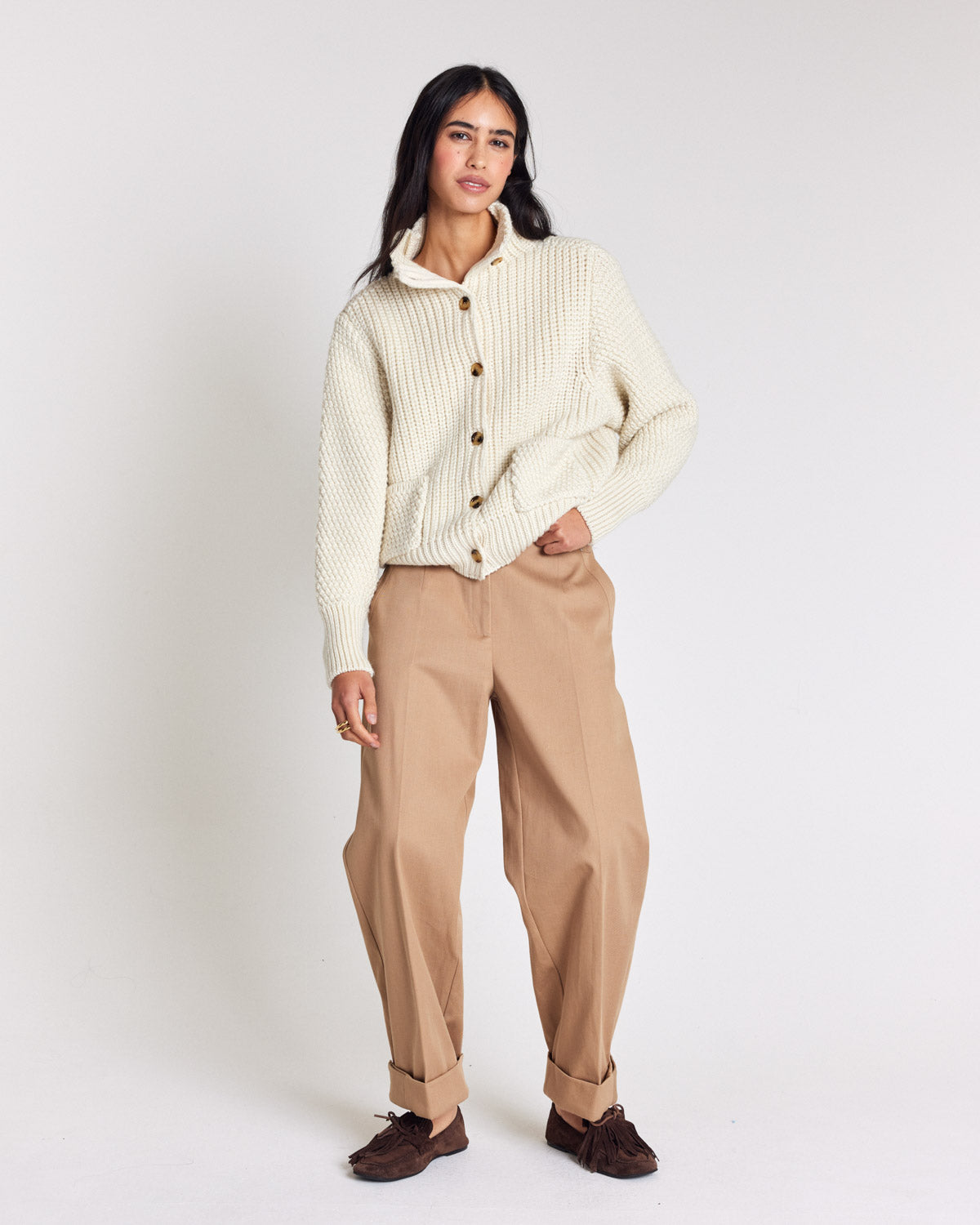 Cardigan Marcel écru