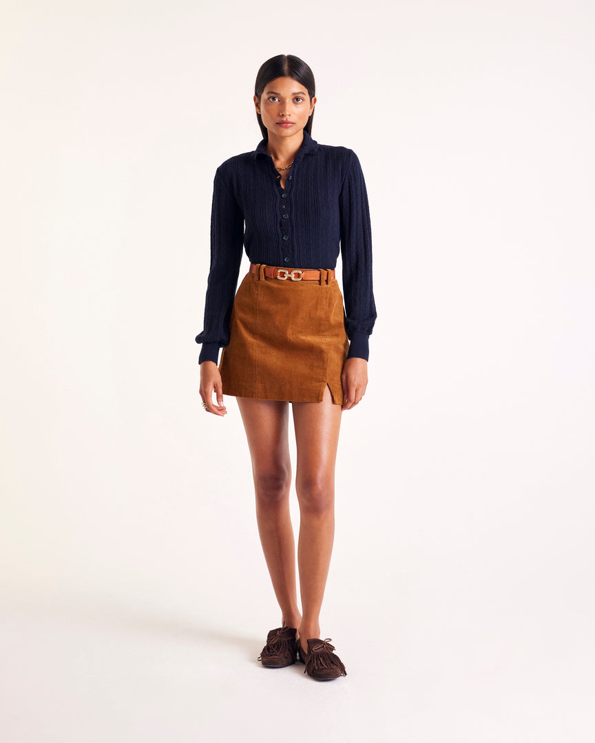 Cardigan Odile bleu marine