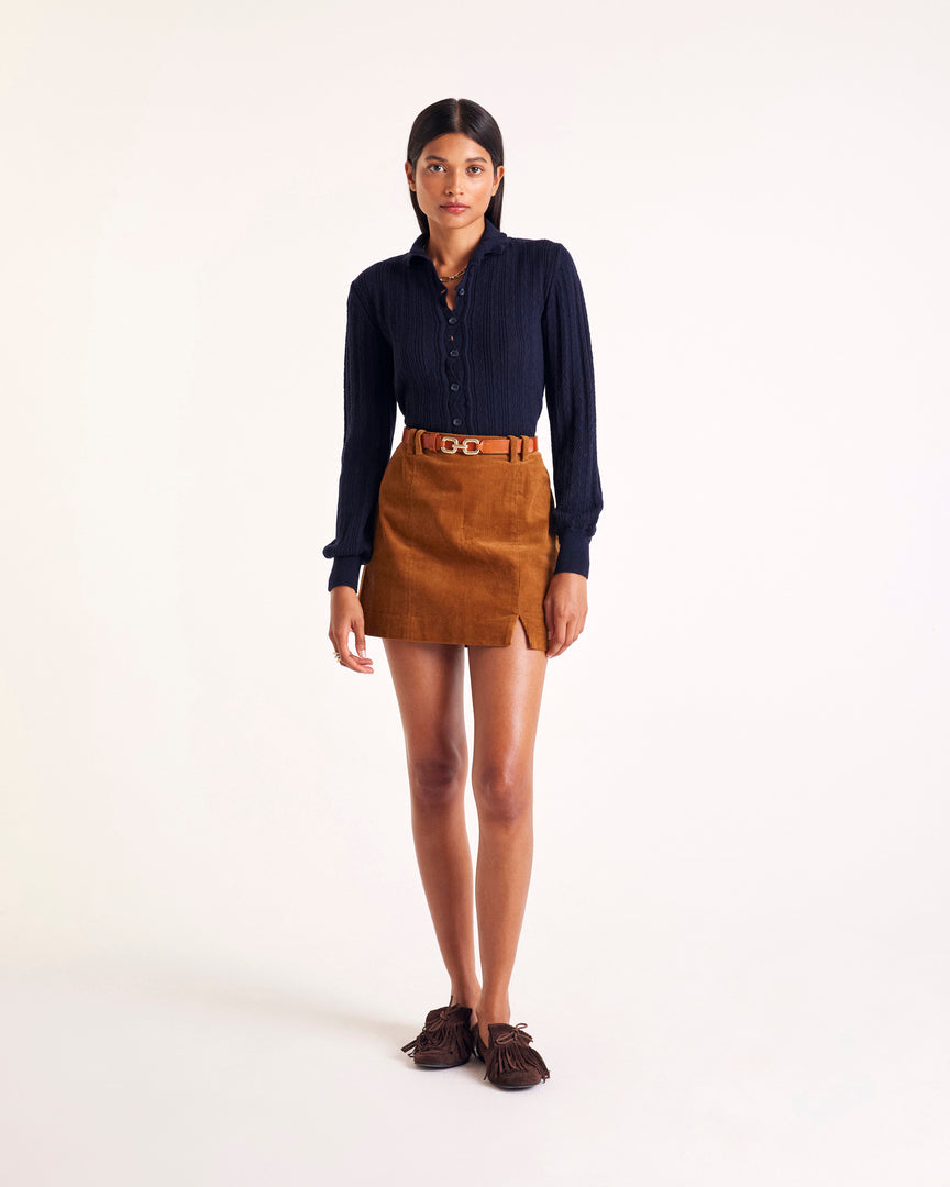 Cardigan Odile bleu marine