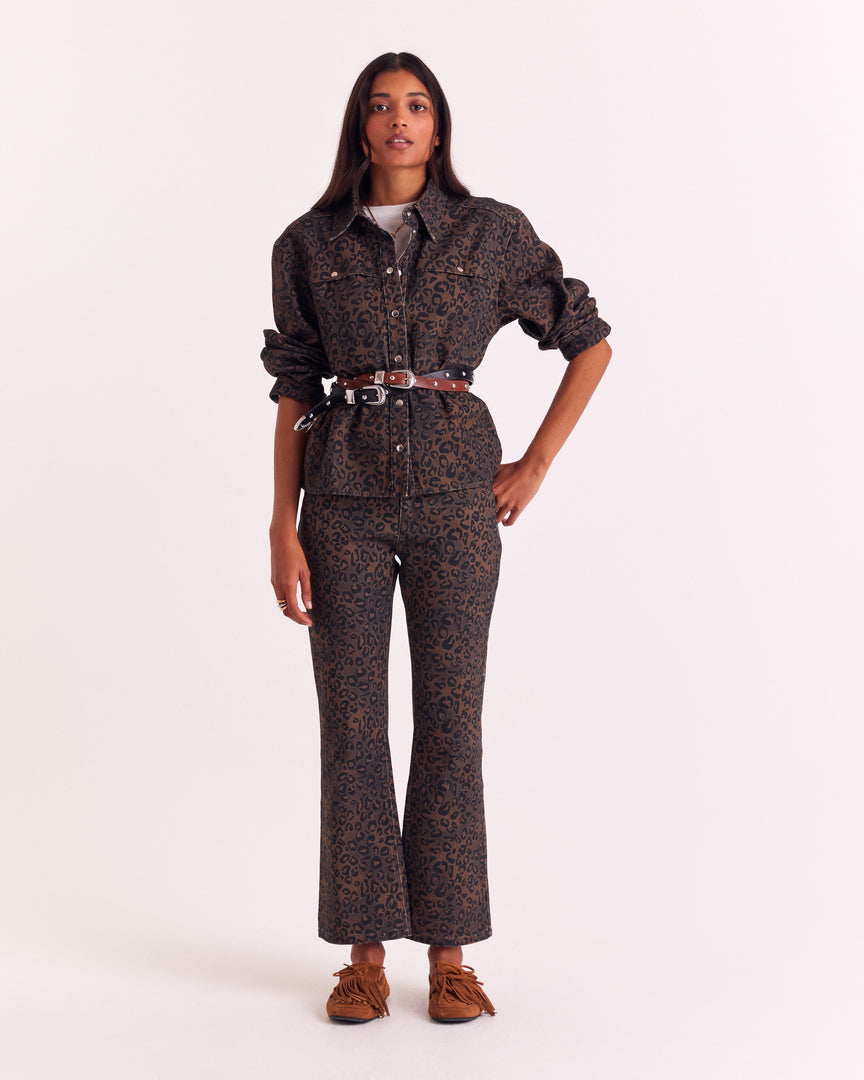 Ceinture Cameron clouté camel