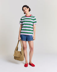 Tee Shirt Bree rayures marine et violet