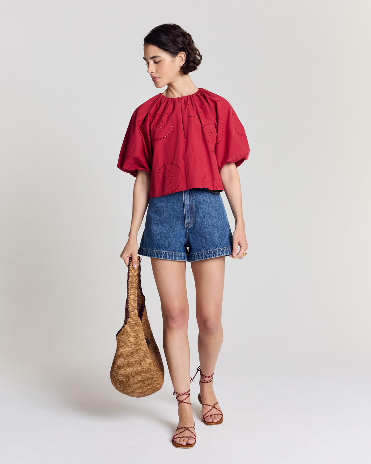 Blouse Mona rouge