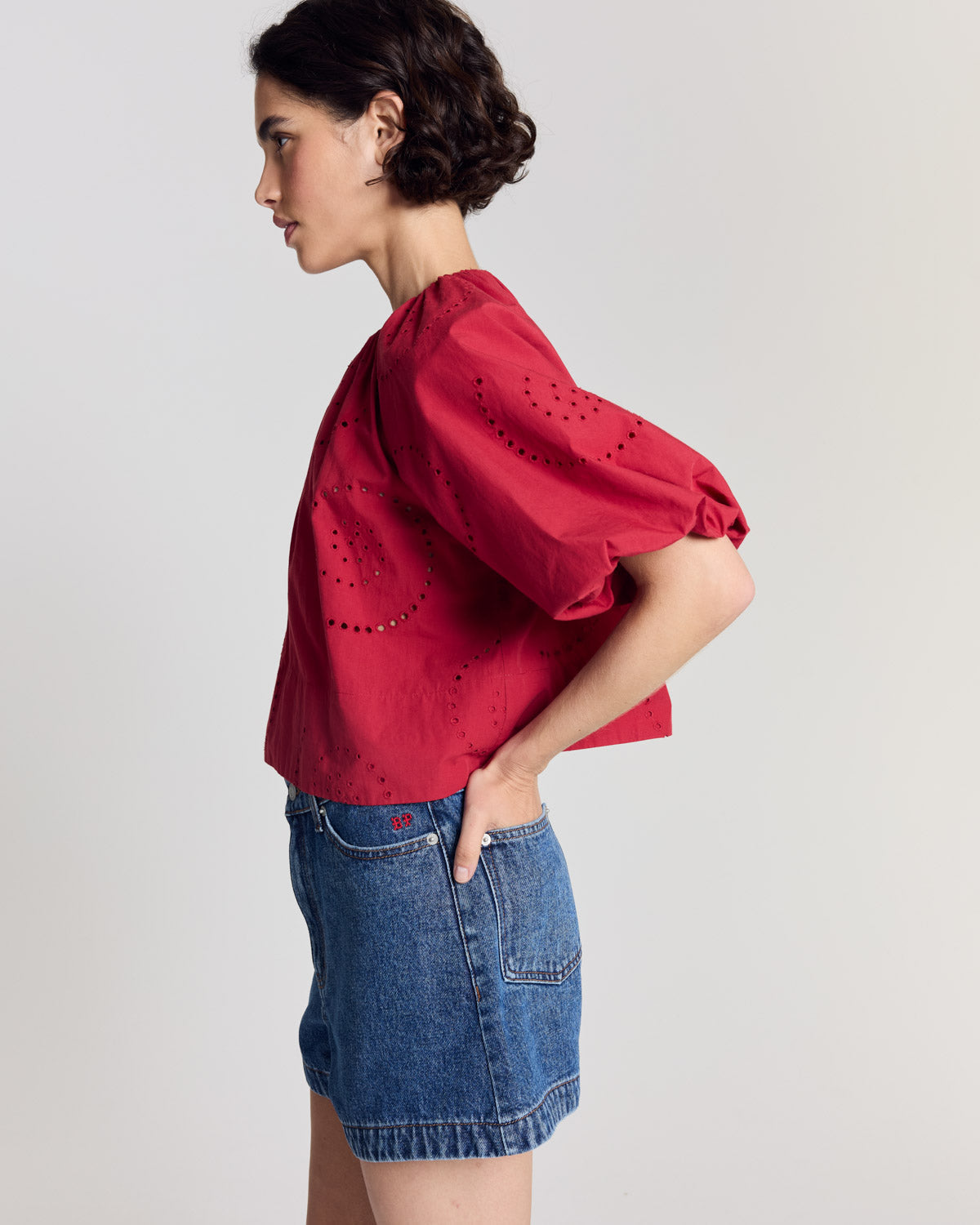 Blouse Mona rouge