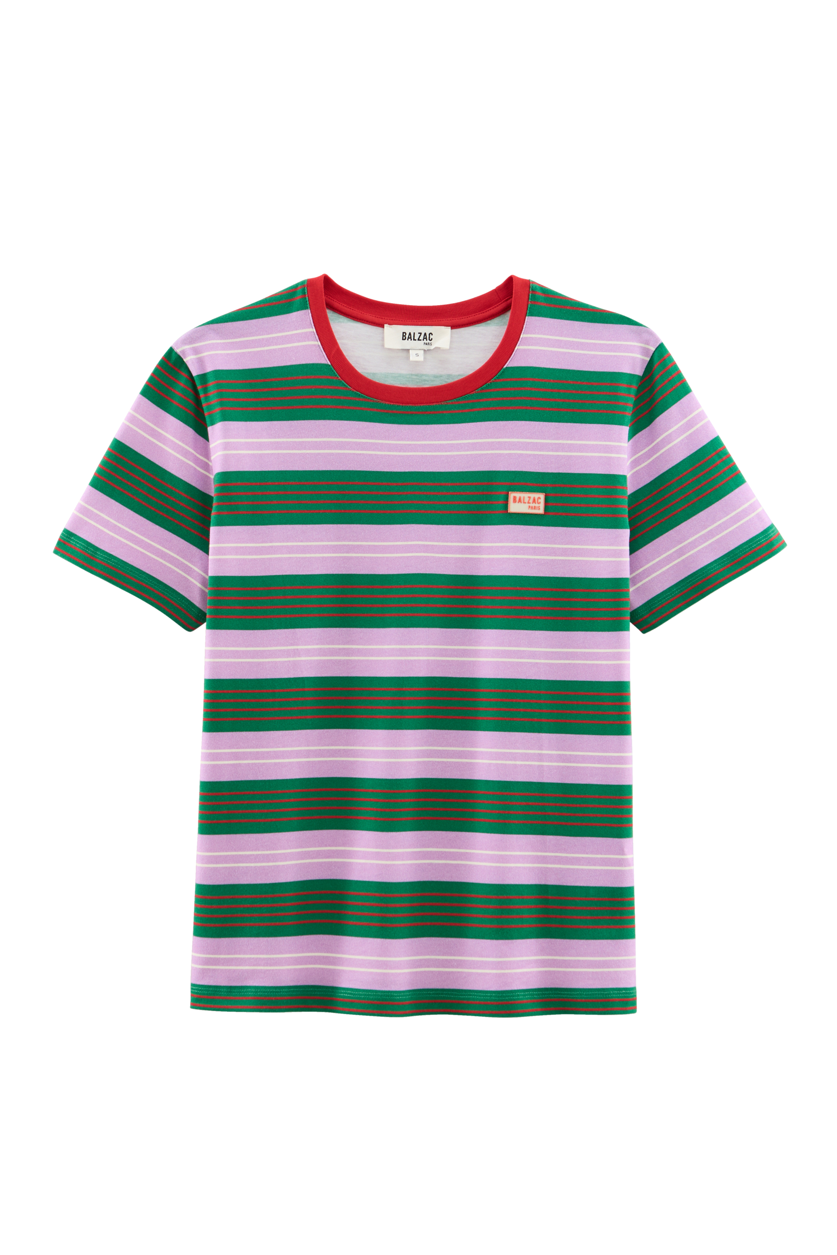 Tee Shirt Bree rayures marine et violet