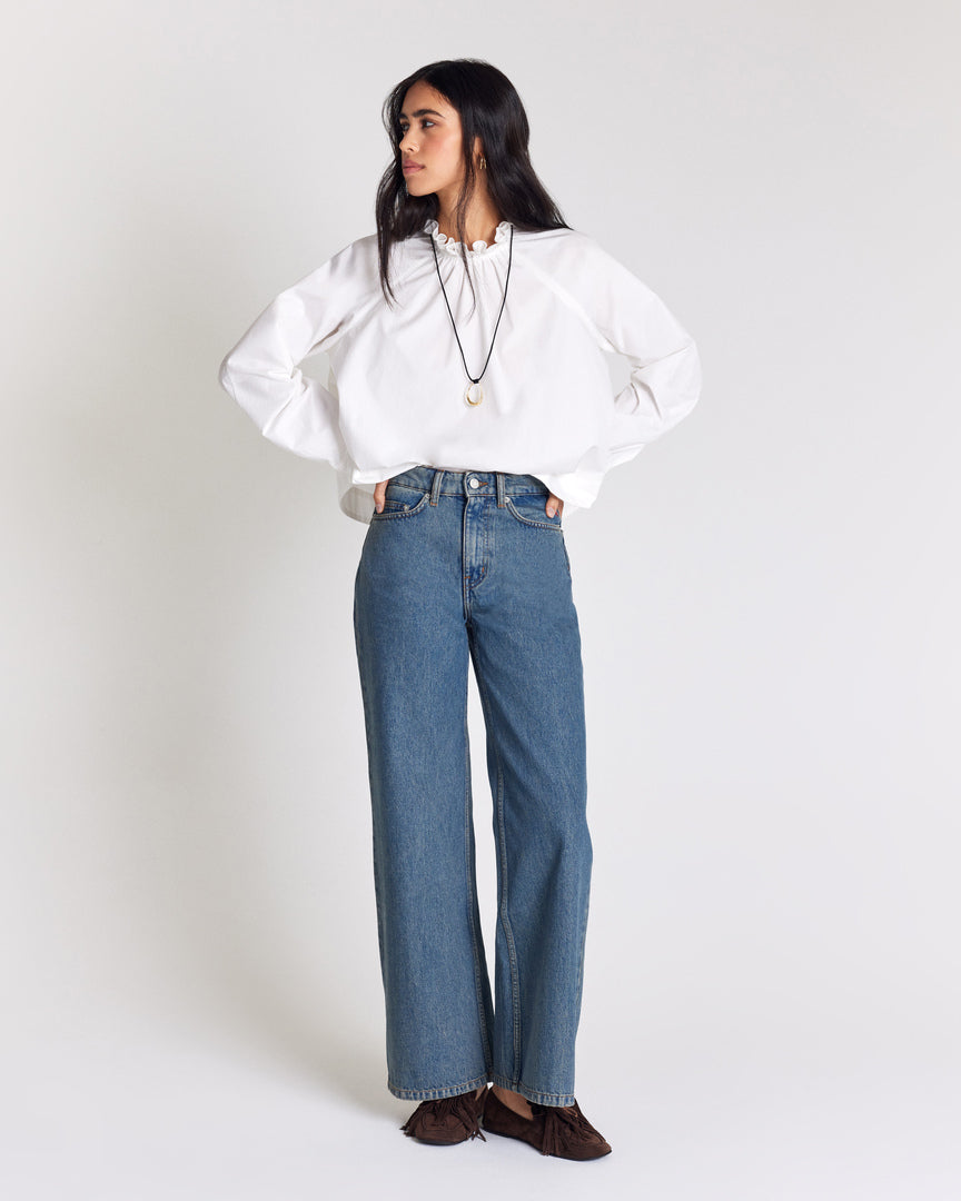Jean Mateo bleu vintage