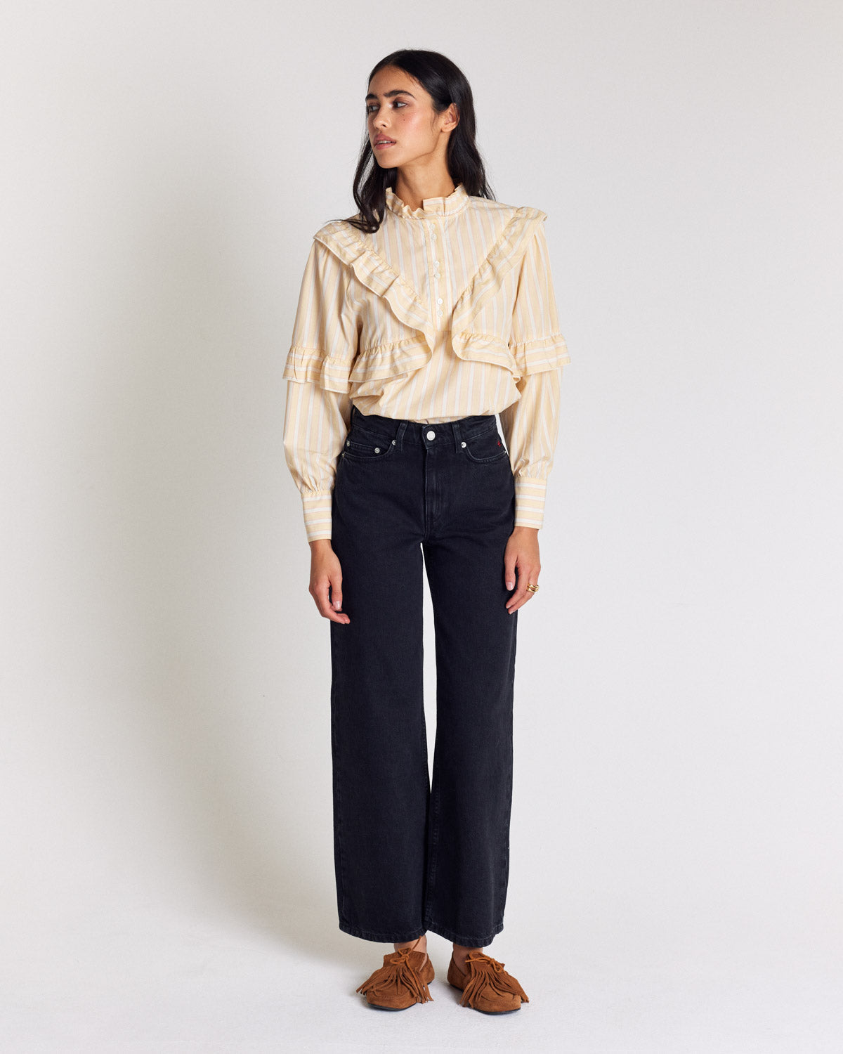 Blouse Amelia rayures jaune