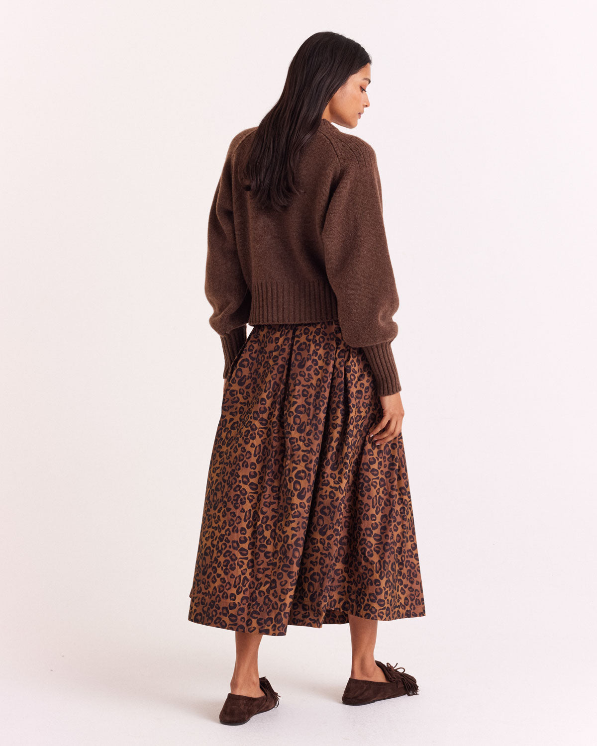Cardigan Hilda marron