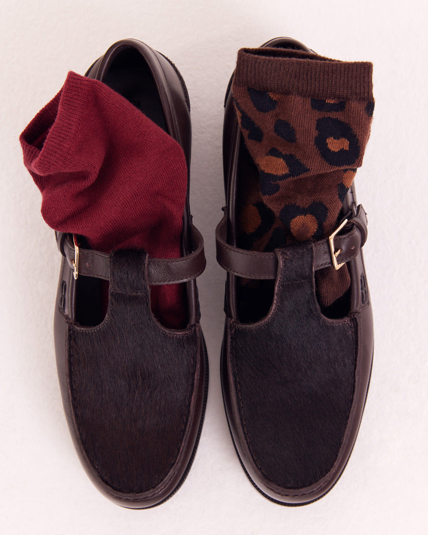 Mocassins Alban pony chocolat