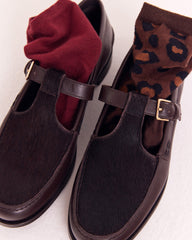 Chaussette Léo léopard fauve