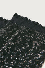 Socquette Maya noir irisé
