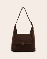 Sac Gala croûte de cuir moka
