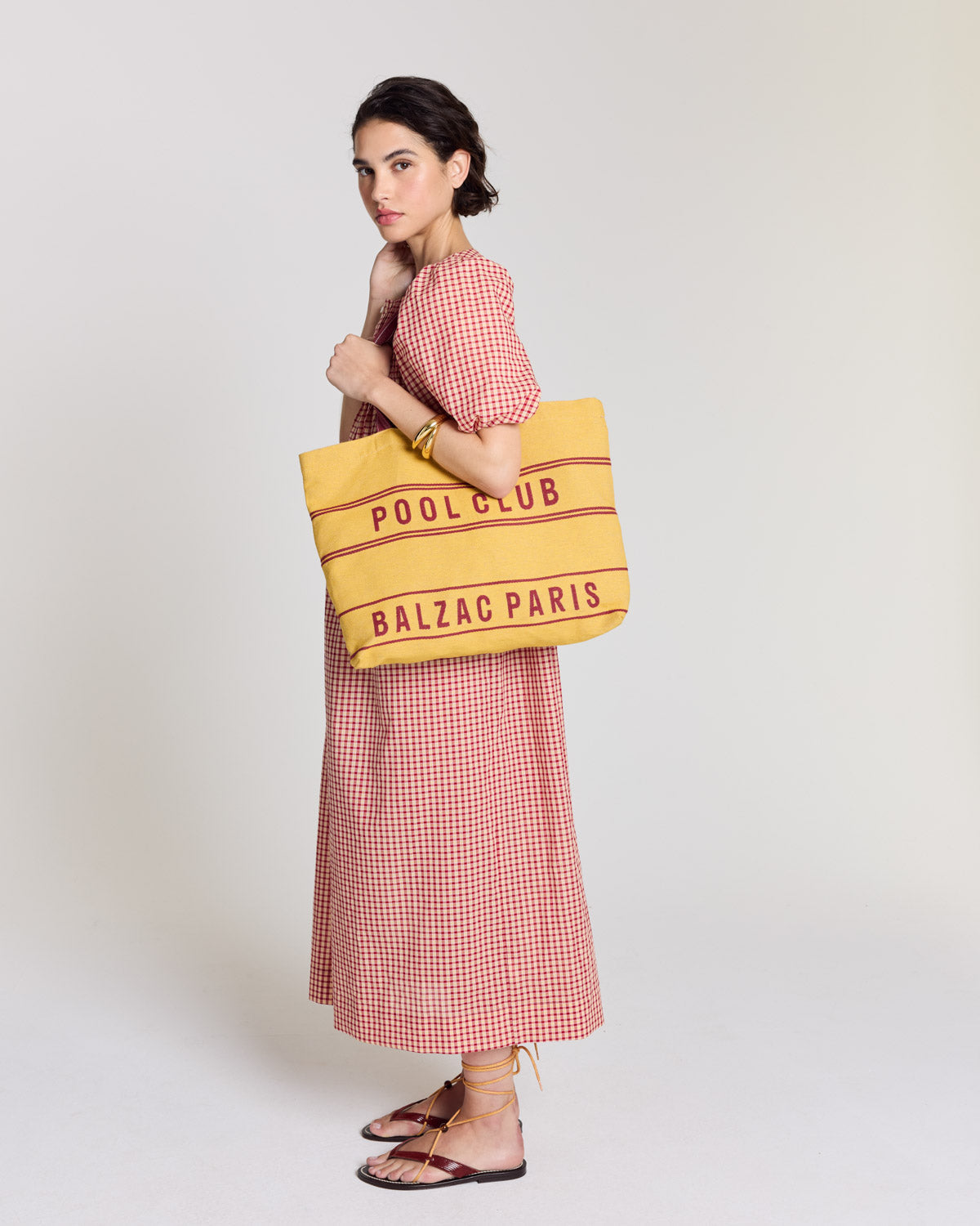 Robe Lavanda vichy jaune et rouge