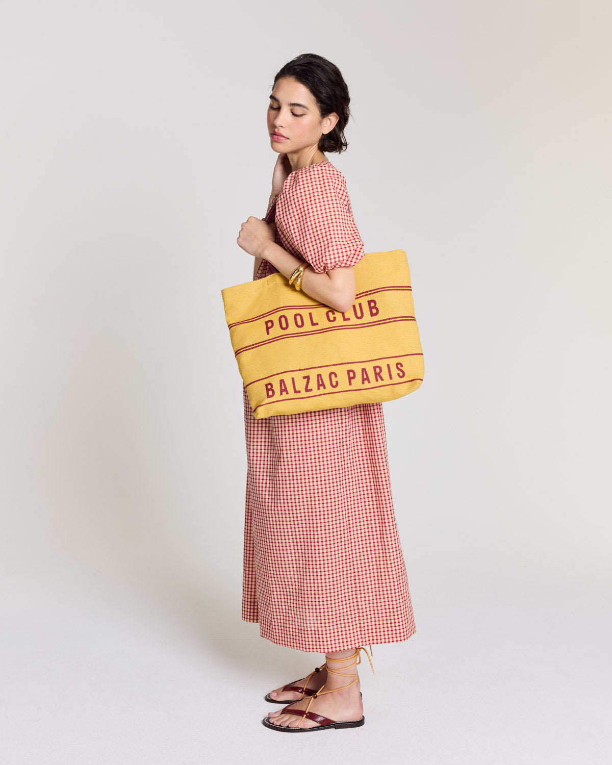 Robe Lavanda vichy jaune et rouge