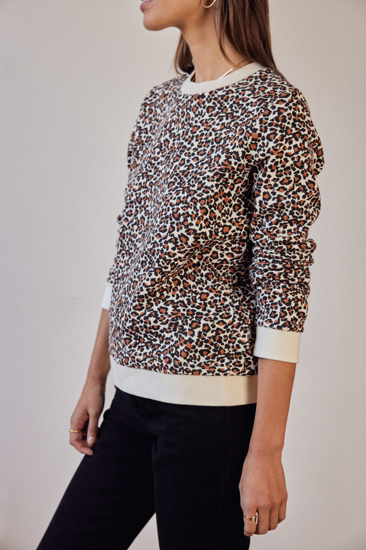 Sweat-shirt Ignace léopard