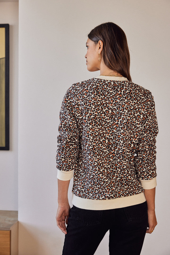 Sweat-shirt Ignace léopard
