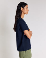 Tee-shirt Bree bleu marine brodé
