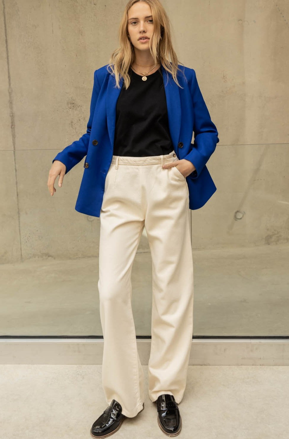 Pantalon Paolo crème brûlée